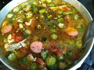 Add everything to the stockpot and bring to boil.  
