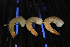 Salt & Pepper shrimp.  Lightly spray oil and grill.