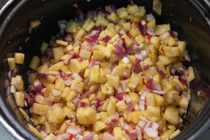 Add seasonings and mix in a stockpot.