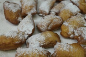 Dust with powdered sugar.