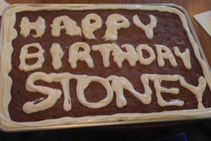 I overfilled my piping bag so it was a disaster.  Plus, I'm horrible at decorating.  