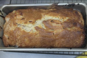 Bake @ 350F for 35-45 minutes till toothpick comes out clean.