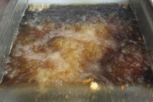 Do not overcrowd fryer or temperature will drop too quickly.