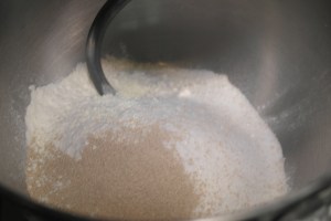 Mix all of the dry ingredients.