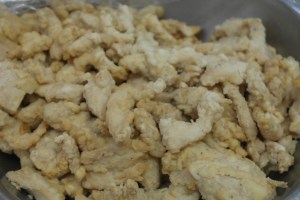 Repeat with chicken.