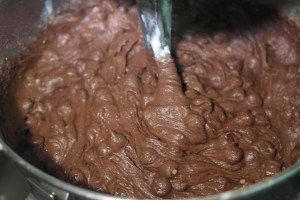 Add chocolate and cocoa powder.