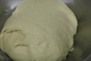 Use dough hook in mixer stand to knead dough. Transfer to oiled bowl and allow to rise in warm area for 1 hour.