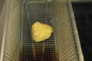 Fry for about 3 minutes.