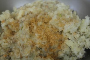 Season to taste and cool in freezer.