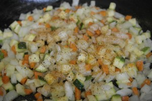 Add garlic and seasonings.