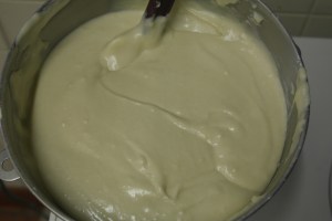 Almost cake like batter.