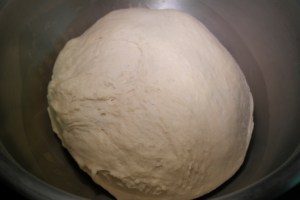 Transfer to oiled bowl, flip and cover. Keep in warm place for 60-90 minutes or till double in size.