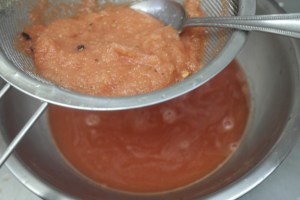 Don't know why I took so many pictures of straining but must have been important.