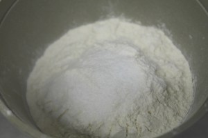 Mix flour and salt.