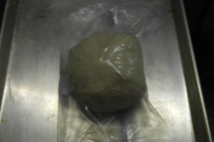 Transfer to plastic bag or large oiled bowl and wrap.