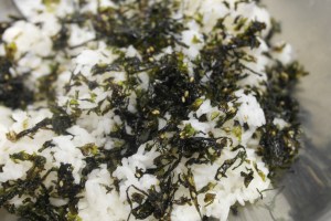 I added Furikake first...  Oops.