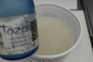 Add sake and allow to rest for 20 minutes.