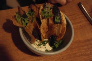 Sardine Chips, guess it's their signature appetizer.