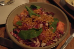 This was probably the best dish. Watermelon something salad.