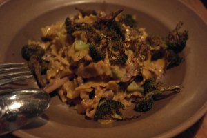 Chicken giblet pastas.