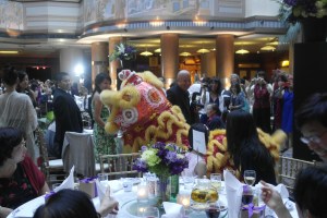 Traditional White Lion Dance.