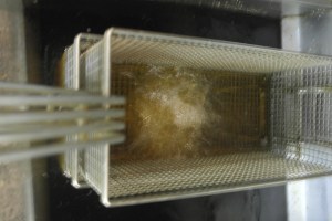 Double basket frying