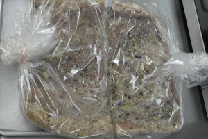 Date and label oven bags to cure in the refrigerator for 7-10 days.