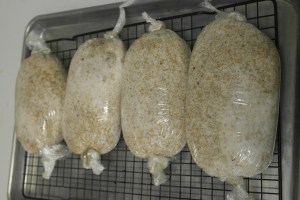 Roll tightly and secure ends. Set on tray and refrigerate for 3 days.