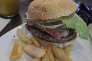 I don't know who made the Canadian Bacon but it's off the chain!