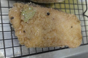 Remove from plastic and wipe away salt.