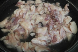 Fat, skin and water.