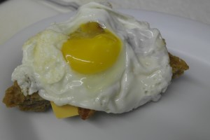 Sunny side up egg.