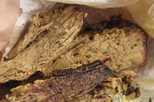 I got the last bit of brisket they had left so it was super dry and sauce was decent.  Sausage was good but the ribs were dry and bland.