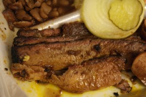 Kirby's brisket was dry and they dumped a bunch of sauce on the plate.  There was no option to get the more desirable flatty cut.  Overall best potato salad.  Sauce tasted like it was from a bottle.