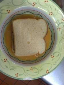 Dropped in egg wash.