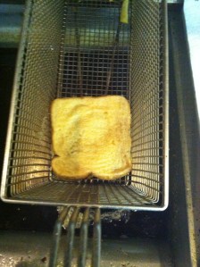 Into the fryer basket.