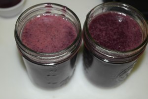 Clean the side of the jar, place lid and bake to seal.