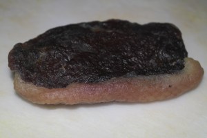 Dry aged in wine fridge aka curing fridge for 2 weeks.