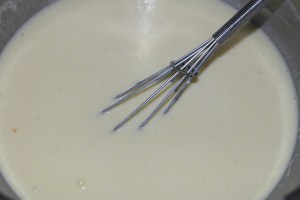 Buttermilk, heavy cream, vinegar and all the extracts and Jack Daniel's.