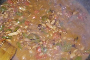 I think I added everything else at this point.  Really doesn't matter and doesn't have to be precise, just to taste.