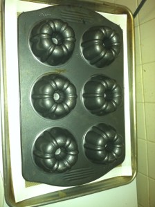 Use baking sheet to turn over.