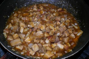 Reduce and add sesame oil.