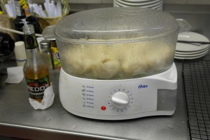 11-12 minutes depending on the size.  